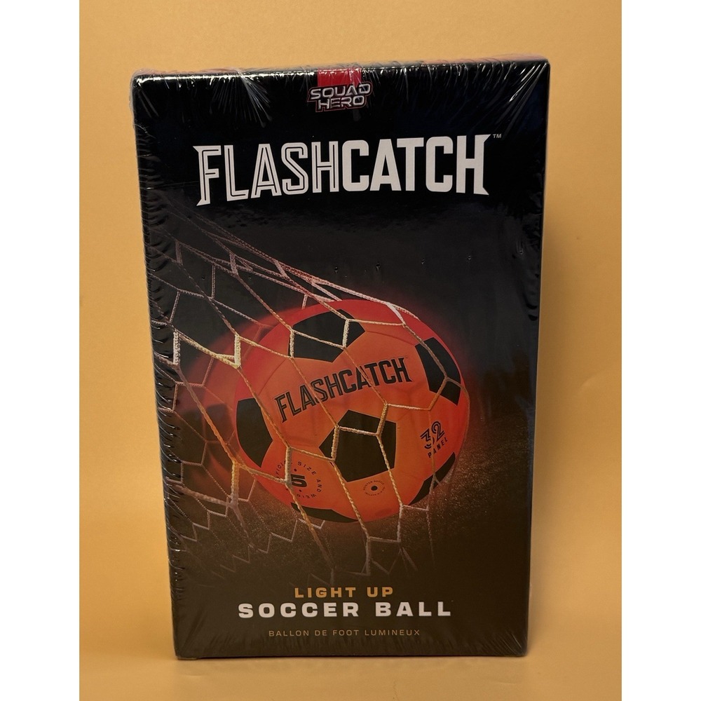 Squad Hero FlashCatch Light Up Soccer Ball Glow In The Dark #5 Official Size